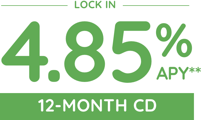 4.85% APY 12-Month CD