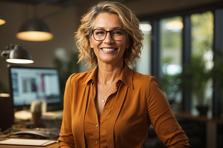 Female CEO in Office