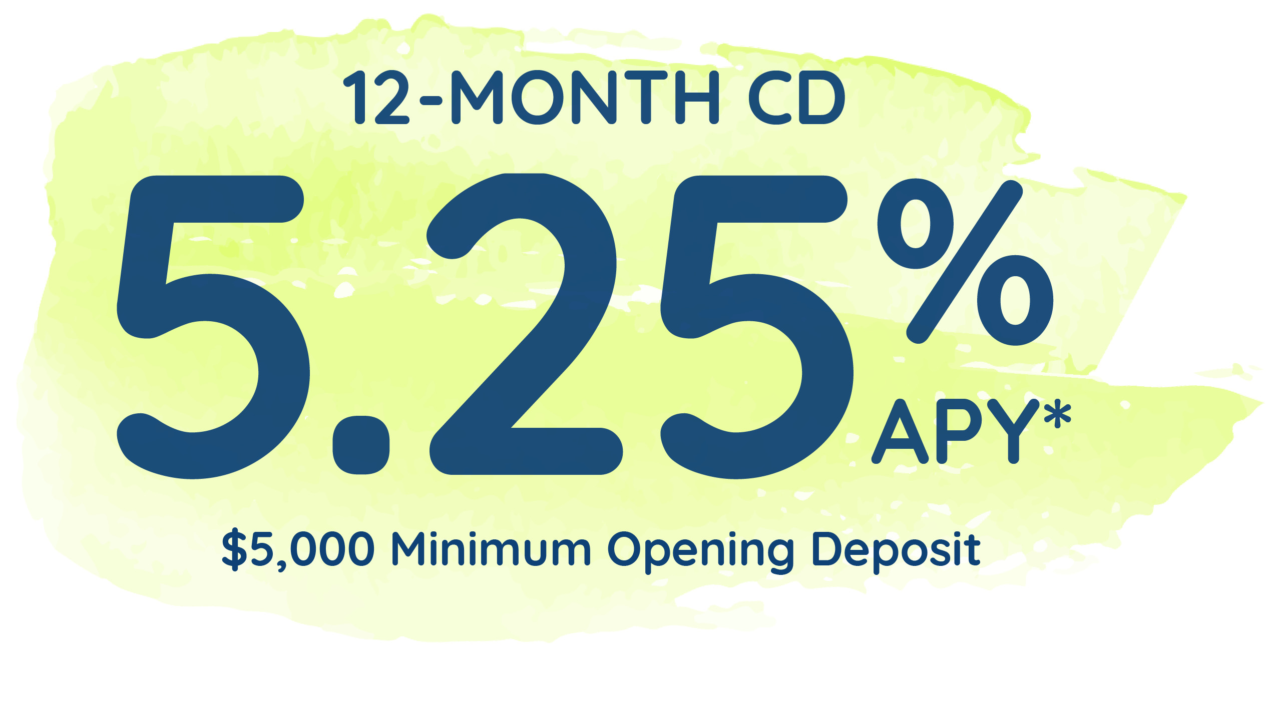 5.25% APY 12-Month CD