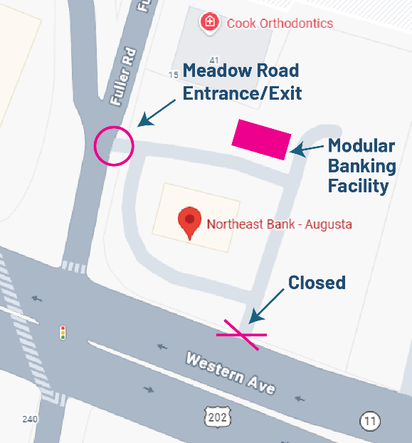 Augusta Banking Center Map