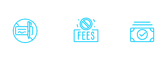 No Checking Account Required, No Monthly Service Fees, Only $50 Required to Open,